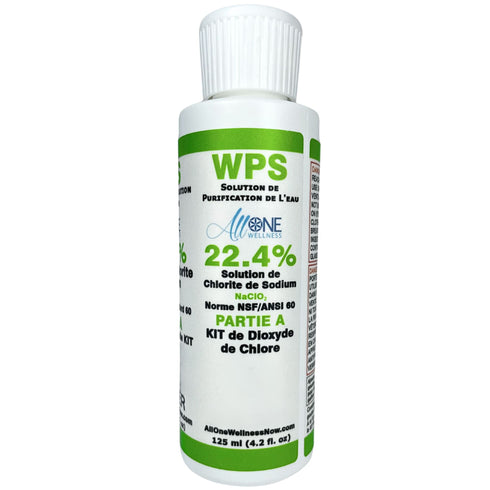 WPS Water Purification Solution Sodium Chlorite 22.4% PART A 125ml - AllOne Wellness CA$15.97